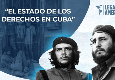 Niños cubanos en situación de pobreza extrema de fondo, con imágenes superpuestas de Fidel Castro y el Che Guevara en primer plano; refleja la crisis social y económica en Cuba y la falta de derechos fundamentales.