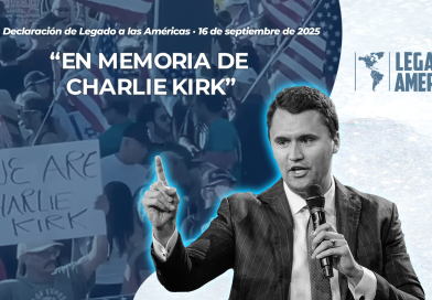 Desde Legado a las Américas expresamos nuestro dolor por el asesinato de Charlie Kirk