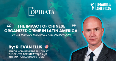 R. Evan Ellis analyzing the impact of Chinese organized crime on Latin America’s natural resources and environment.