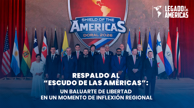 Líderes participantes en la iniciativa “Shield of the Americas” durante el encuentro celebrado en Doral en 2026.