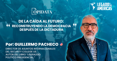 Guillermo Pacheco presenta su reflexión sobre la reconstrucción democrática después de los regímenes autoritarios durante la VI Conferencia de Juventud de las Américas.