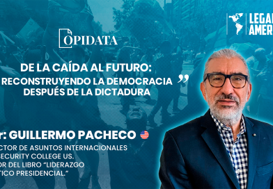 Guillermo Pacheco presenta su reflexión sobre la reconstrucción democrática después de los regímenes autoritarios durante la VI Conferencia de Juventud de las Américas.