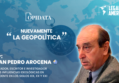 Portada del artículo "Nuevamente la geopolítica", de Juan Pedro Arocena para Opidata y Legado a las Américas.