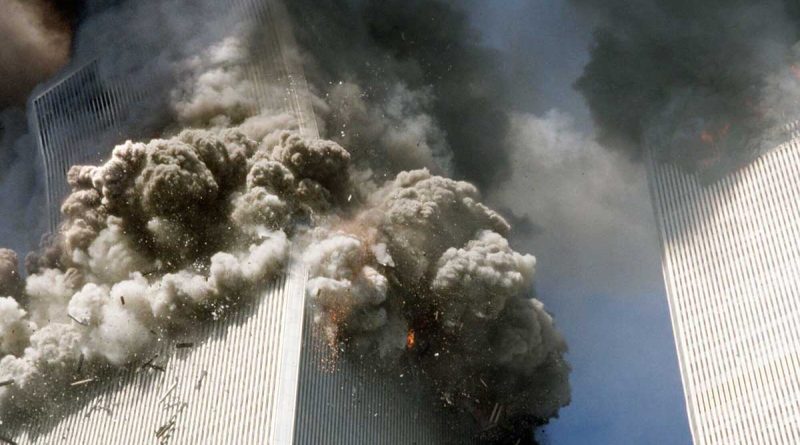 En homenaje a los caídos en Nueva York y Washington D.C. por los atentados terroristas del 11 de setiembre de 2001